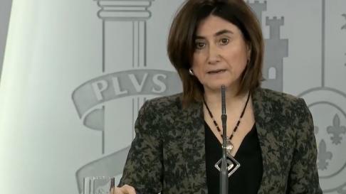 María José Sierra Moros durante la comparecencia de este lunes.