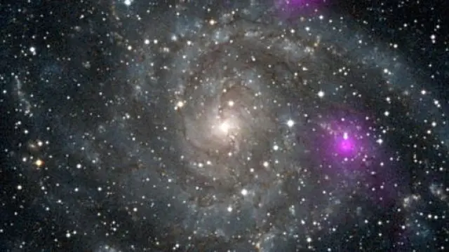 Imagen de una galaxia captada por la NASA