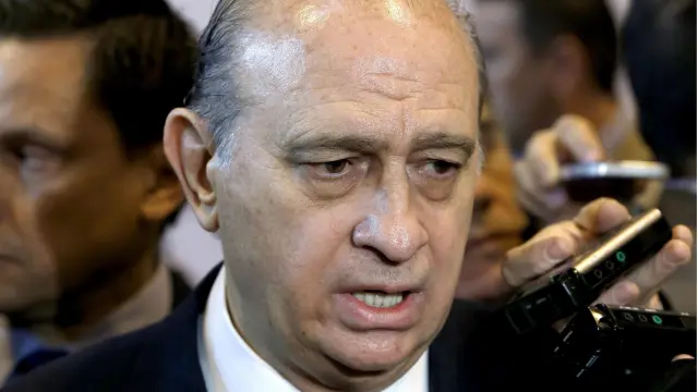 El ministro Jorge Fernández Díaz, en la convención del PP