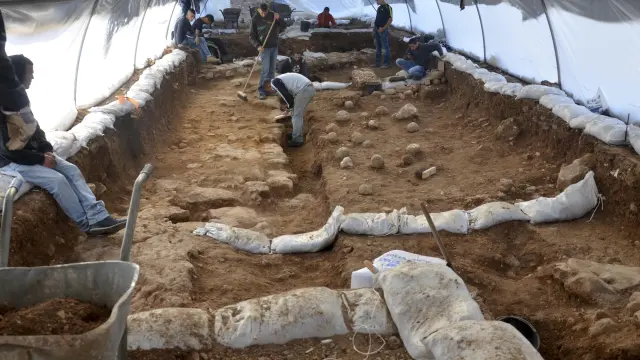 Una excavación en Jerusalén