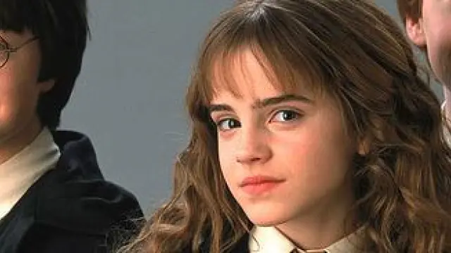 Harry Potter (Daniel Radcliffe), Hermione Granger (Emma Watson) y Ron Weasley (Rupert Grint), protagonistas de la saga.