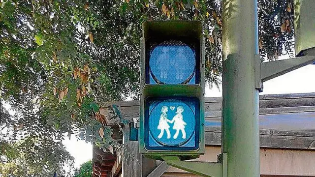 Uno de los semáforos instalados en San Fernando (Cádiz)