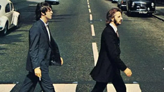 Famosa portada del disco 'Abbey Road' de The Beatles.