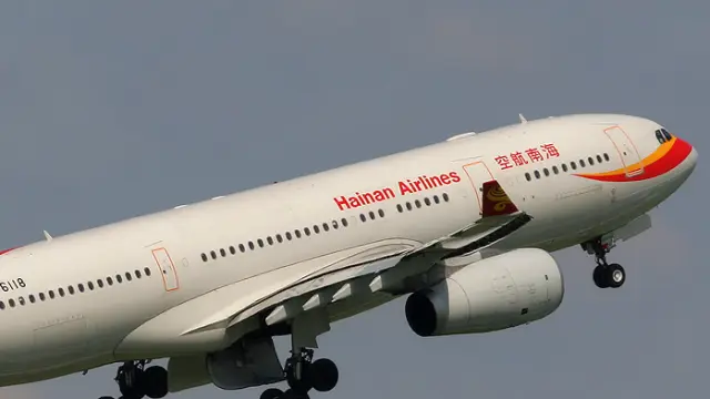 Avión de la compañía china Hainan Airlines