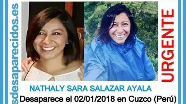 Cartel de búsqueda de Nathaly Salazar