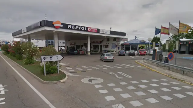 Gasolinera El Portazgo en la autovía de Logroño