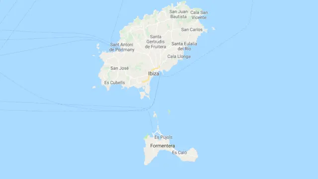 El accidente ocurrió entre las islas de Ibiza y Formentera