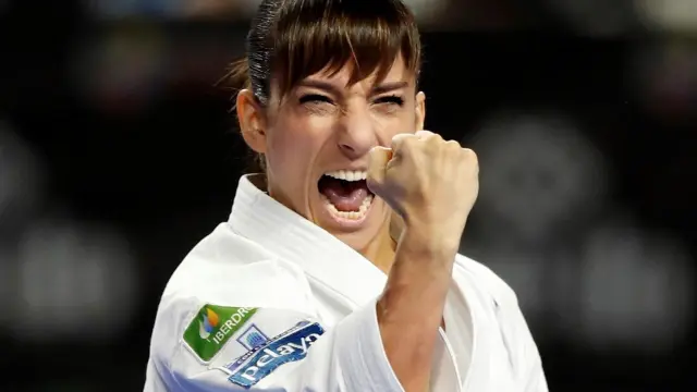 La karateca española, Sandra Sánchez.