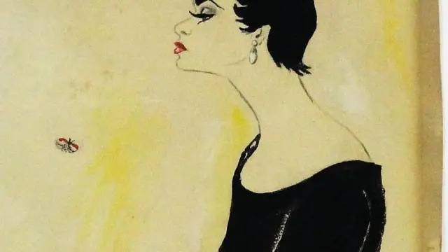 La modelo zaragozana Meyes, que en los 50 trabajó para Balenciaga en París.
