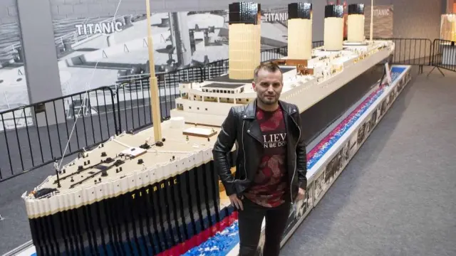 La maqueta del Titanic, en Lego.