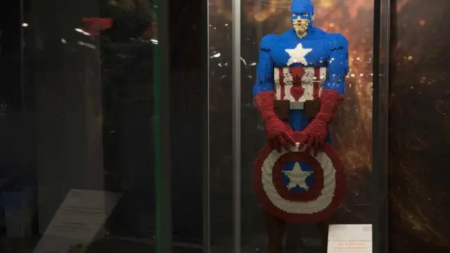 Capitán América, de Los Vengadores, en Lego.