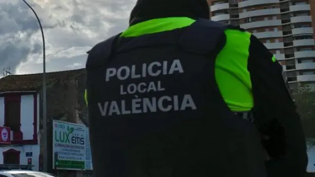 Imagen de un policía local de Valencia.
