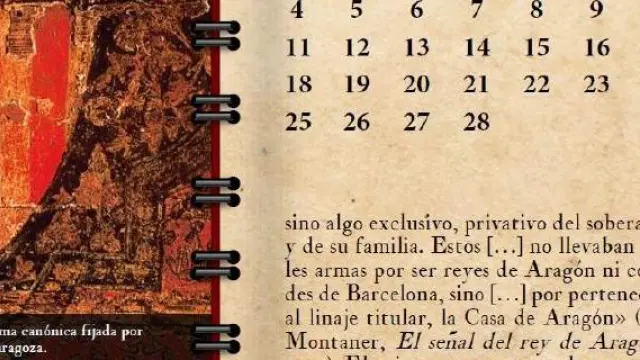 Febrero, en el calendario editado por el Gobierno de Aragón