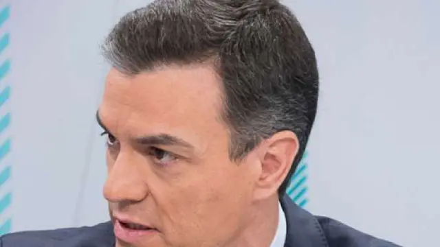 El líder del PSOE y presidente del Gobierno, Pedro Sánchez, en una entrevista en TVE.