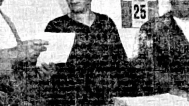 La alcaldesa con los alguaciles en 1932.