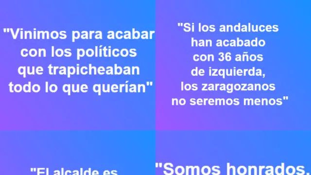 Elecciones Aragón 2019: Adivina qué candidato ha dicho las siguientes frases.