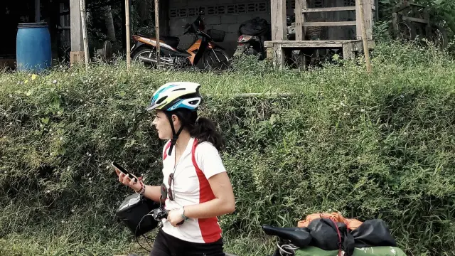 Laura Rincón en un instante de su recorrido por Tailandia