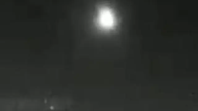 El meteoro, en una imagen compartida por el planetario de Madrid.