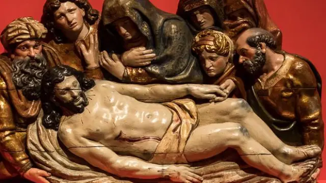 'Llanto sobre Cristo muerto', de Esteban Jordán (año 1500)