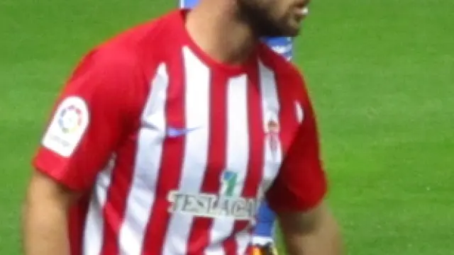 Jordi Calavera en un partido con el Sporting de Gijón