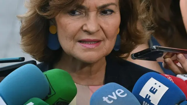 La vicepresidente del Gobierno en funciones, Carmen Calvo.