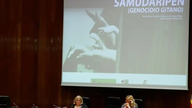 La ministra de Sanidad, Bienestar Social y Consumo en funciones, María Luisa Carcedo, durante su intervención.