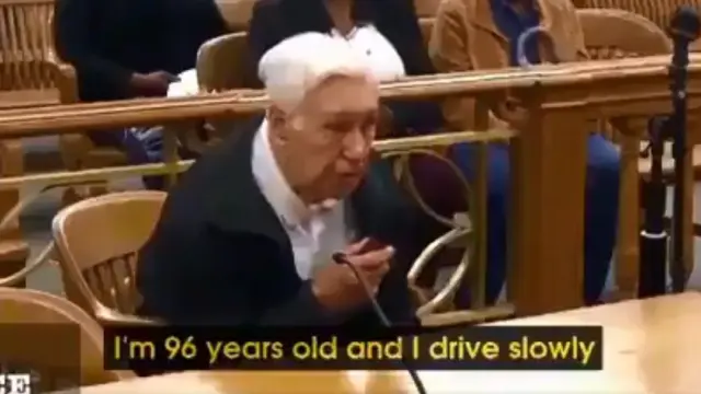 El anciano, de 96 años, defendió su inocencia durante el juicio: "Tengo 96 años y conduzco despacio".