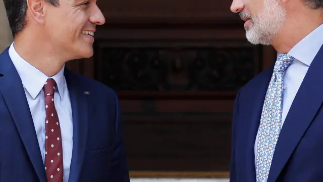 Pedro Sánchez se ha reunido este miércoles con el rey Felipe VI en el Palacio de Marivent de Palma.
