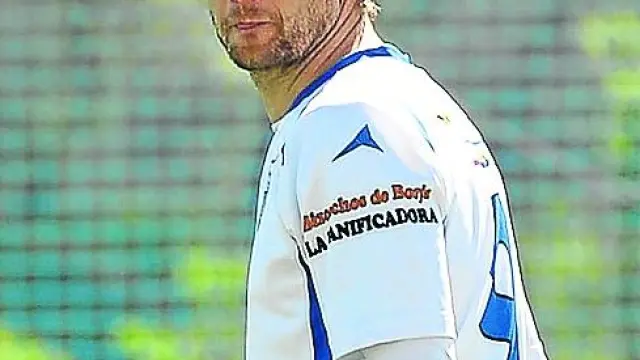 Diego Gómez en un partido con el Borja.