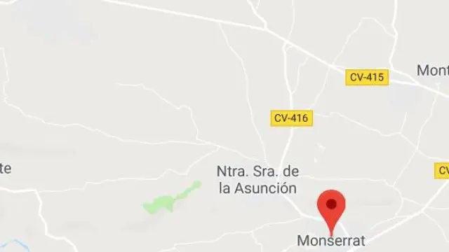 El suceso ha ocurrido en la localidad valenciana de Montserrat