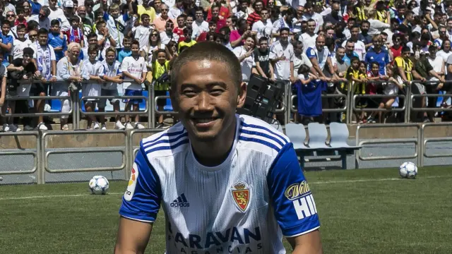 Presentación de Shinji Kagawa con el Real Zaragoza
