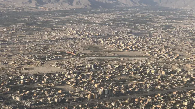 Kabul, desde el aire