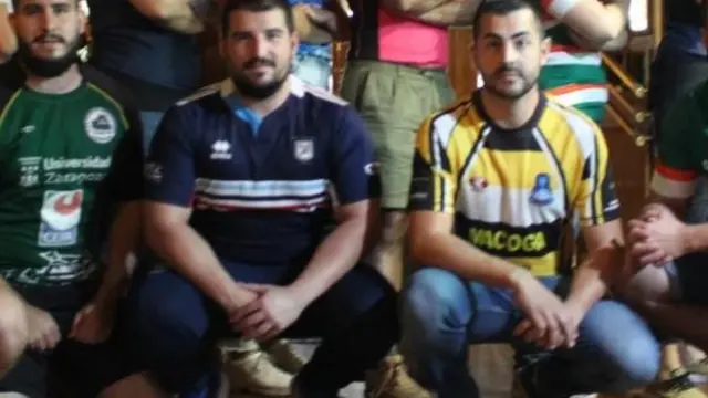 Capitanes de los equipos aragoneses sénior de rugby