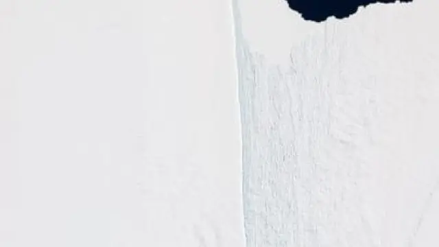 Una imagen del iceberg tomada por la NASA.