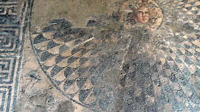 Mosaico bizantino hallado en la ciudad de Devnya