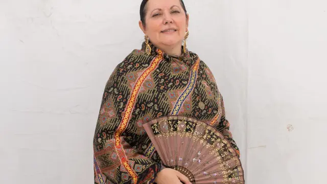 Premio traje mujer de la Ofrenda de Flores 2019.