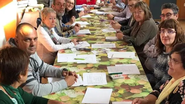 Down Huesca se reunió este sábado con los alcaldes de Fonz, Binéfar y Alcañiz y asociaciones de discapacidad intelectual.