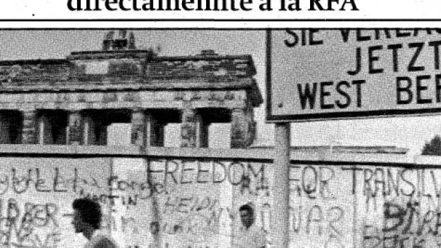 Así contó HERALDO DE ARAGÓN la caída del muro de Berlín