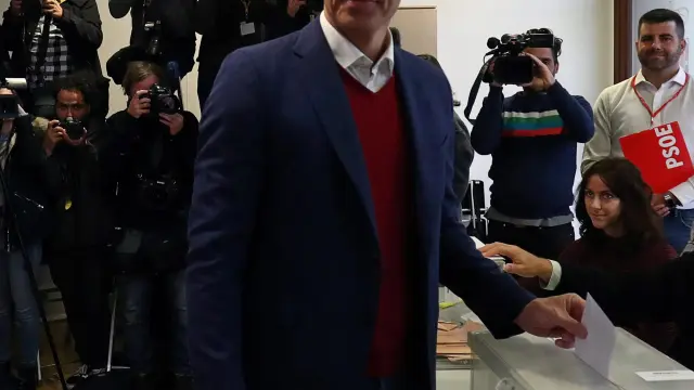 Pedro Sánchez ha votado a primera hora de la mañana