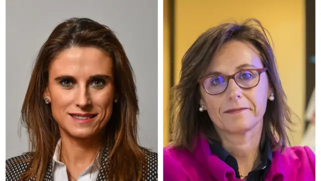 Isabel Moreno, nueva directora de la territorial Ebro, y Cristina González Viu, hasta ahora directora de la territorial de Aragón y La Rioja