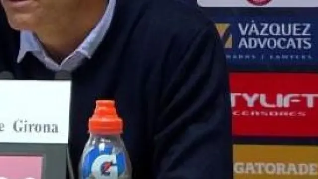 José Luis Soler, entrenador del Girona desde hace 4 jornadas (llegó en relevo del despedido Juan Carlos Unzué), en rueda de prensa.