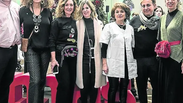 Santiago Escá, Nuria Fuentes, Belén García, Belén y M.ª Jesús Morales, Nacho Bergara y María Montal.