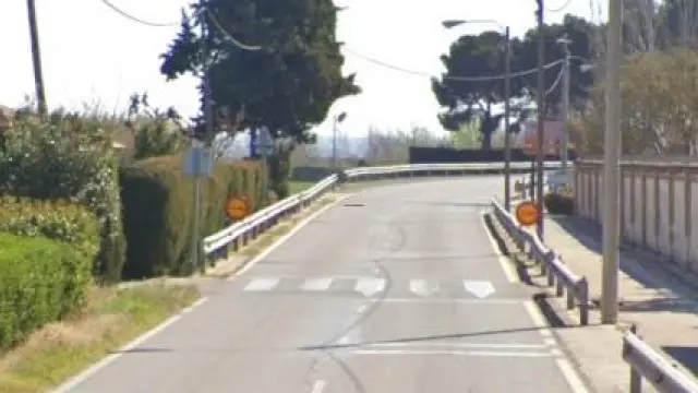 Carretera entre Movera y Pastriz, que ha sido invadida durante unos minutos.