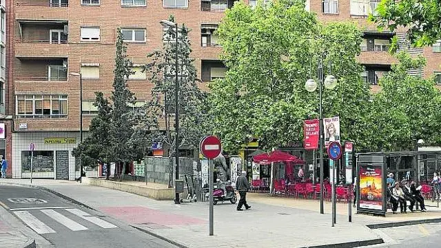 Plaza de las Canteras, en Torrero
