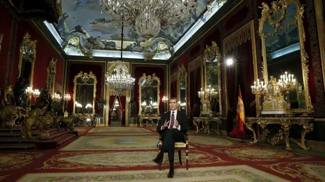 Mensaje desde el Palacio Real en 2015.