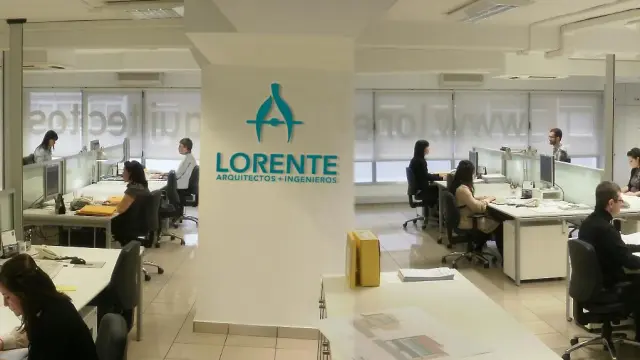 Oficinas centrales de Lorente Arquitectos en Zaragoza.