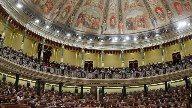 Vista del hemiciclo del Congreso durante el debate de investidura.
