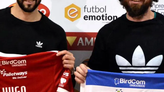 Hugo Bernárdez y Nano Modrego, presentados como nuevos jugadores del Fútbol Emotion Zaragoza
