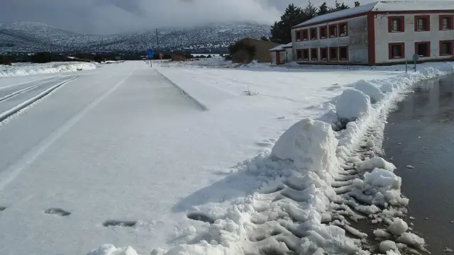 La nevada ha dejado impracticable la carreteras de Used.