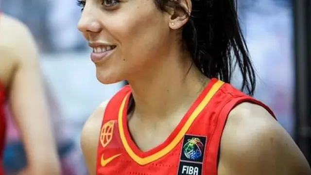 La zaragozana Cristina Ouviña, concentrada con la selección femenina de baloncesto en Belgrado